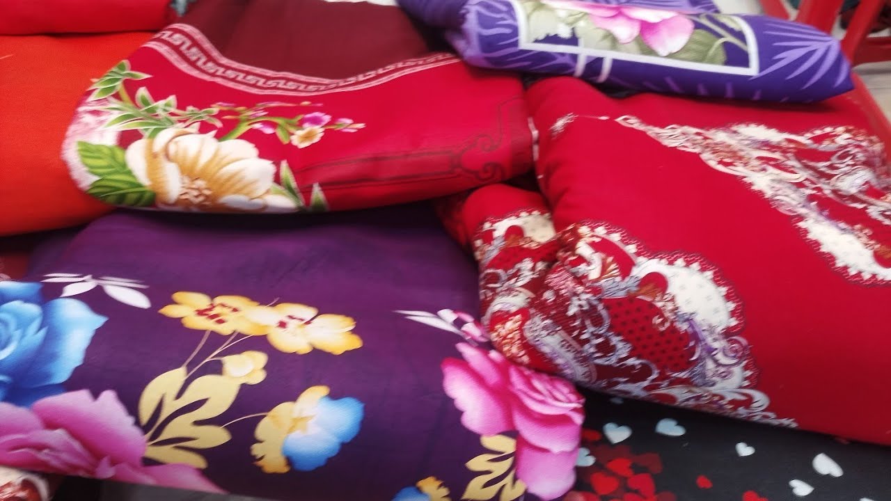 Wow 💥💥 পাইকারি দামে বিক্রি হচ্ছে হোম কালেকশন বেডসিটের গজ কাপড় দাম মাত্র ১৮০ টাকা গজ 🥰✅🥰 