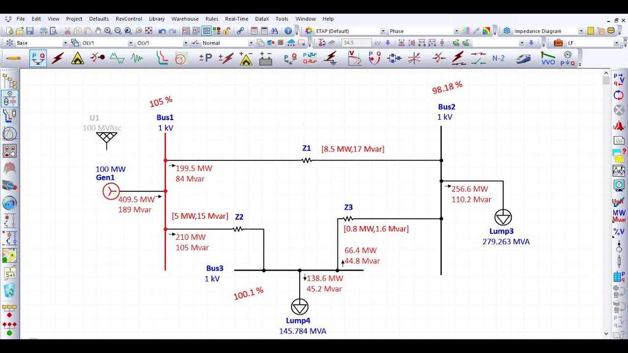 Power Flow Analysis of a 3-Bus System Using Gauss-Seidel Method | ETAP Simulation Comparison