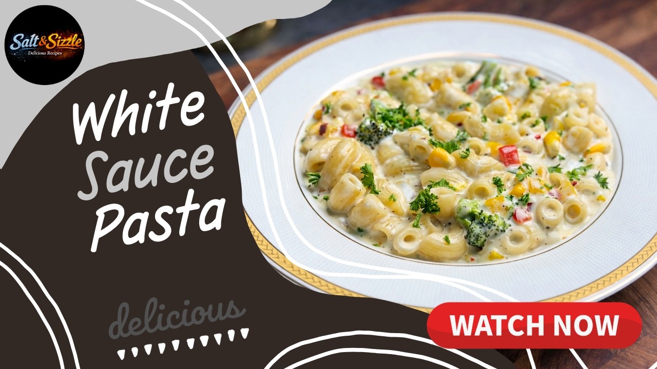 Creamy White Sauce Pasta Recipe | Restaurant Style at Home| Quick & Tasty Pasta Recipe