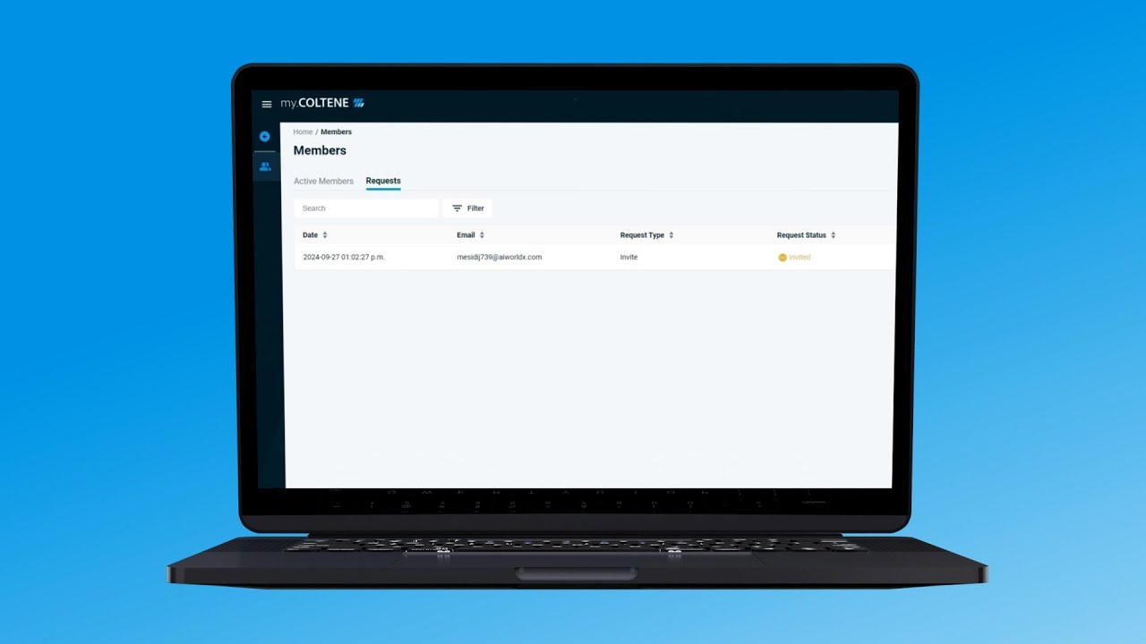 myCOLTENE - How to register as an organization