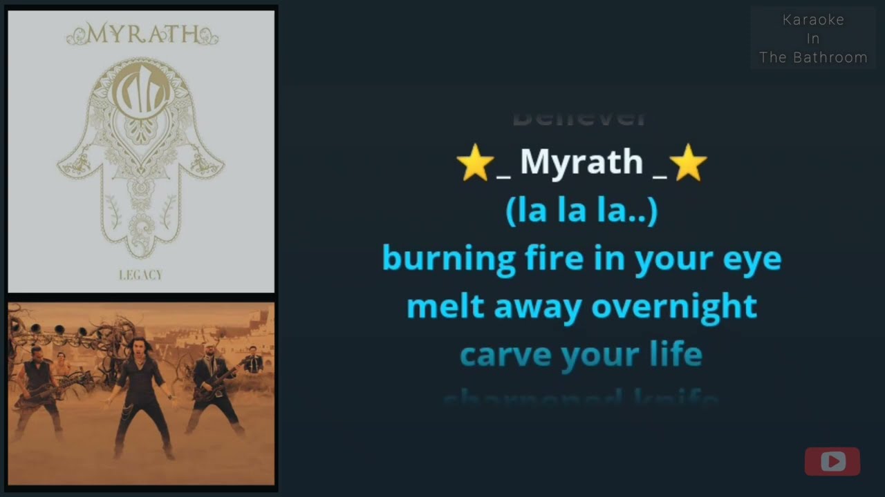 [KARAOKE] BELIEVER - MYRATH