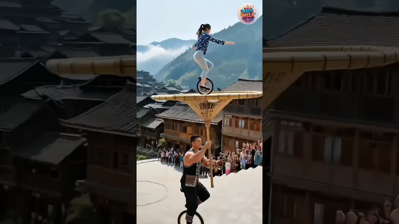 son and father amazing circus act! 