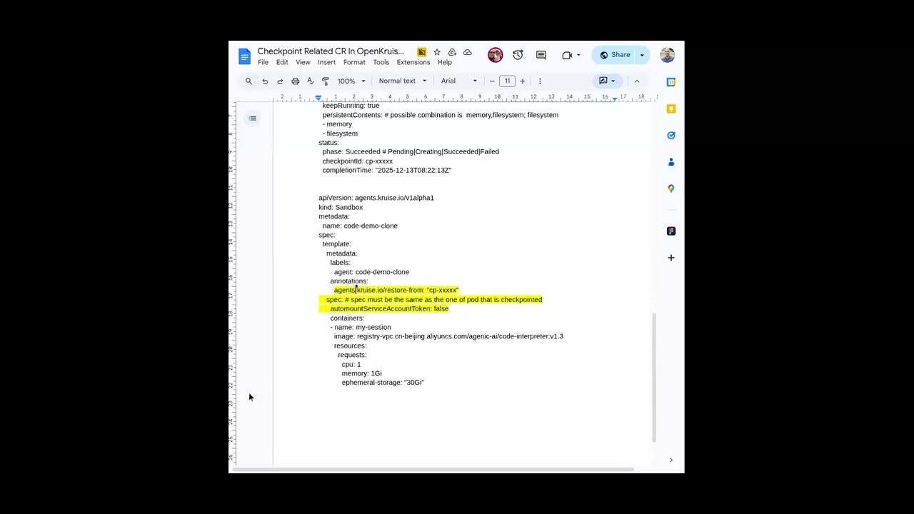 WG Checkpoint Restore Meeting for 2026-03-05