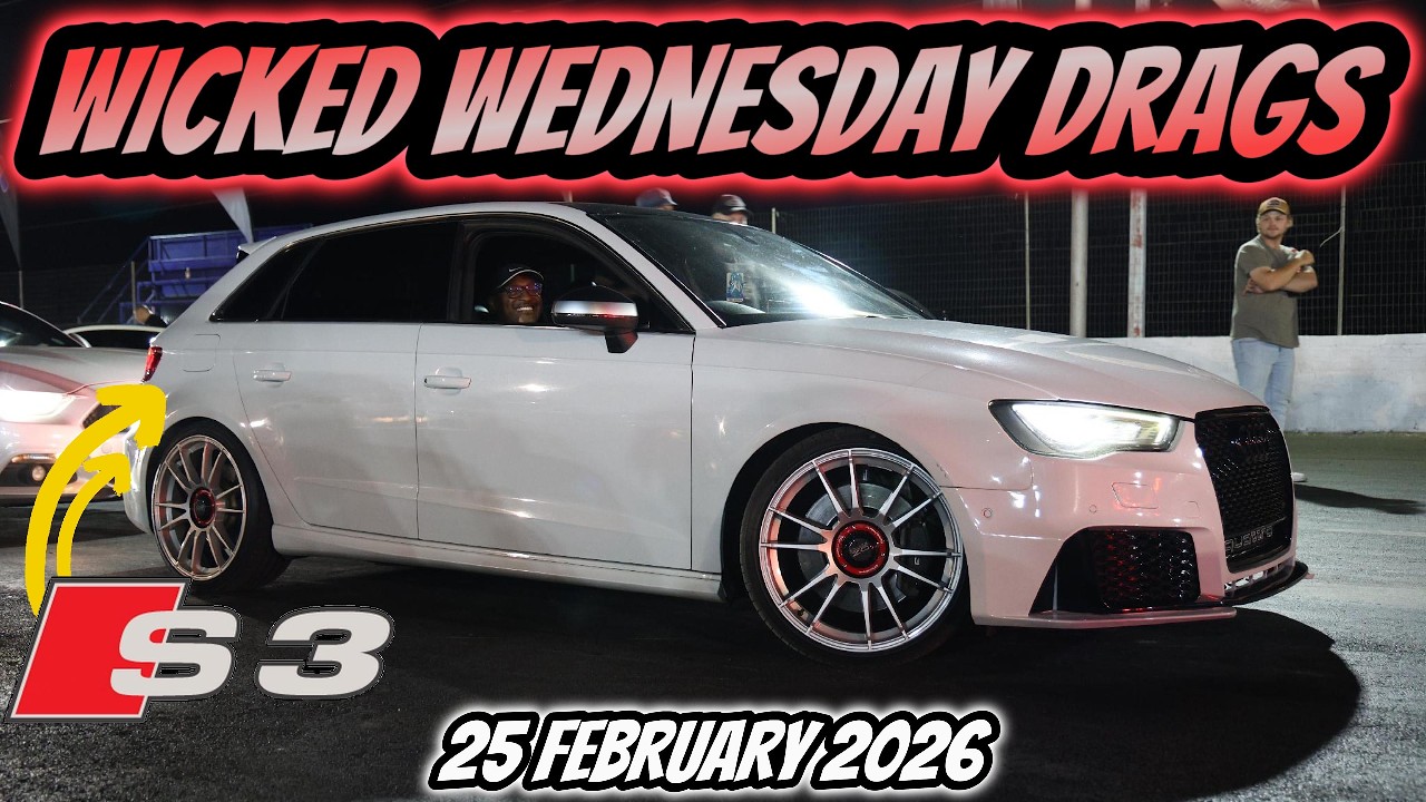 Rock Raceway | WICKED WEDNESDAY DRAGS | 25 February 2026 #dragrace #automobile #audis3 #southafrica