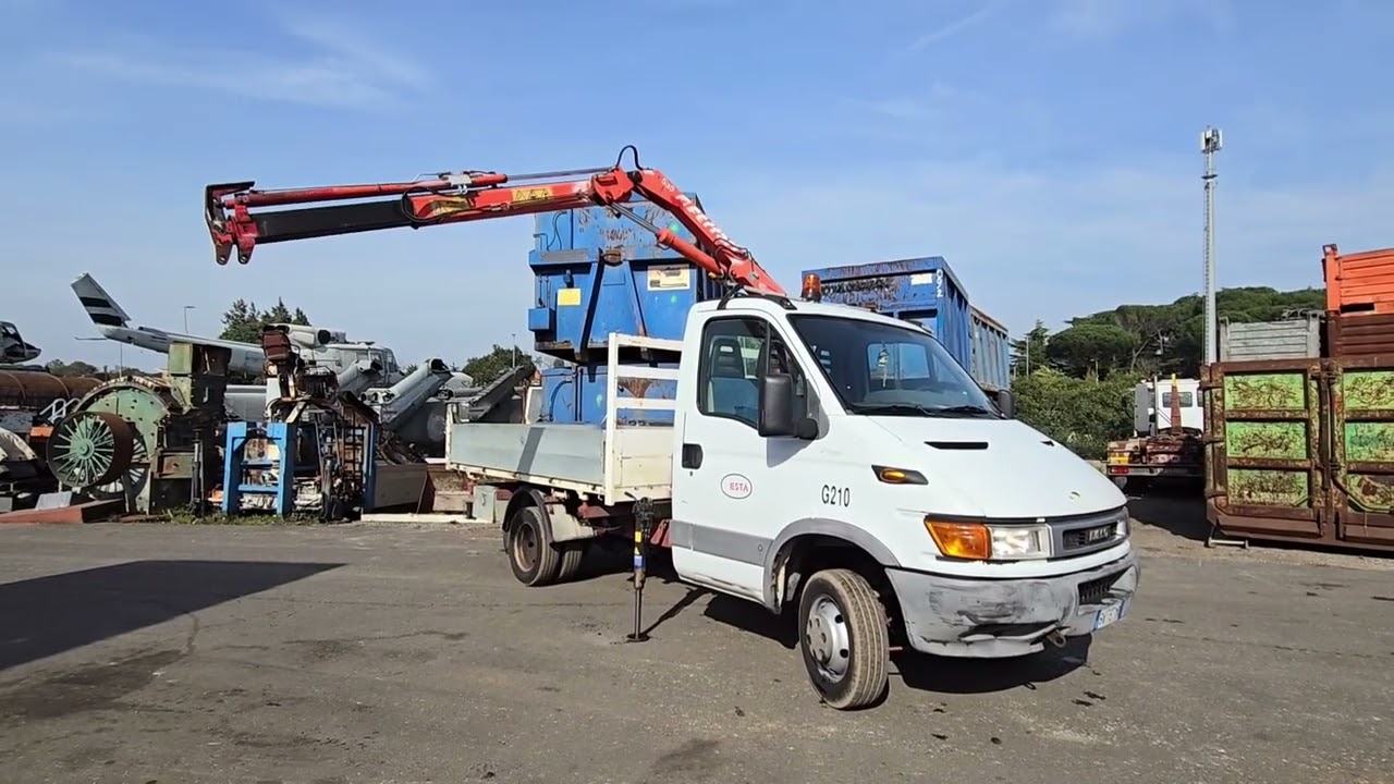 Iveco daily 35c11 completo di gru e cassone ribaltabile