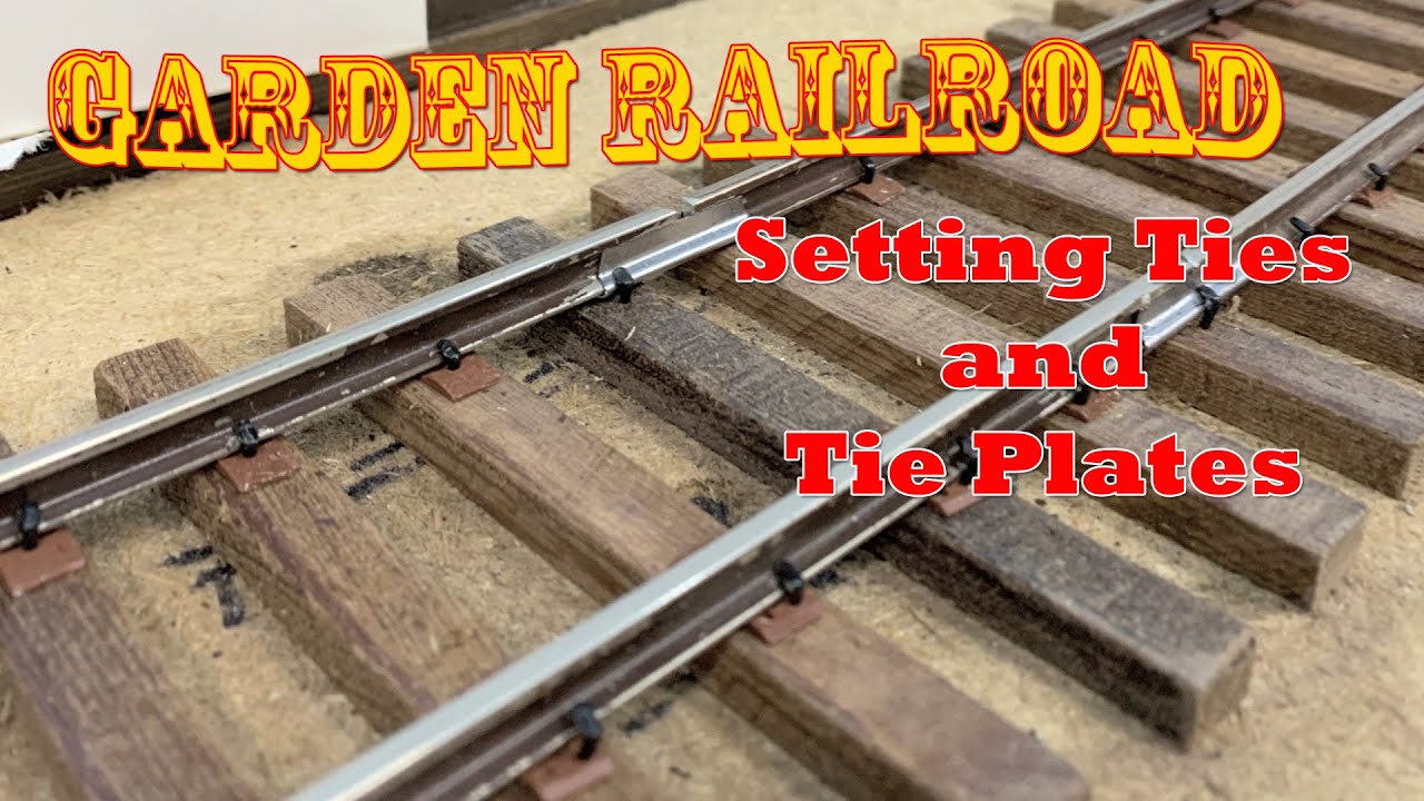 Almost Finished! The Last Ties are laid! Tie Plates are Cast! Onto Spiking Rails!