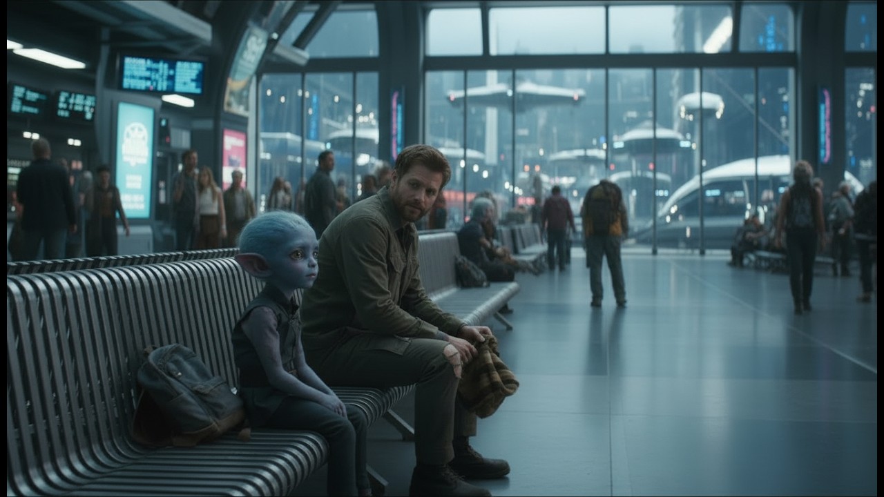 “The Alien Child Alone at the Spaceport – Human Hero Protects Her | HFY Sci-Fi Adventure Story”
