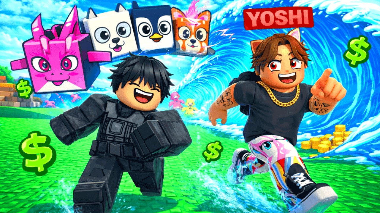 KUPIŁEM PETY ZA ROBUX w Escape Tsunami For Pets!