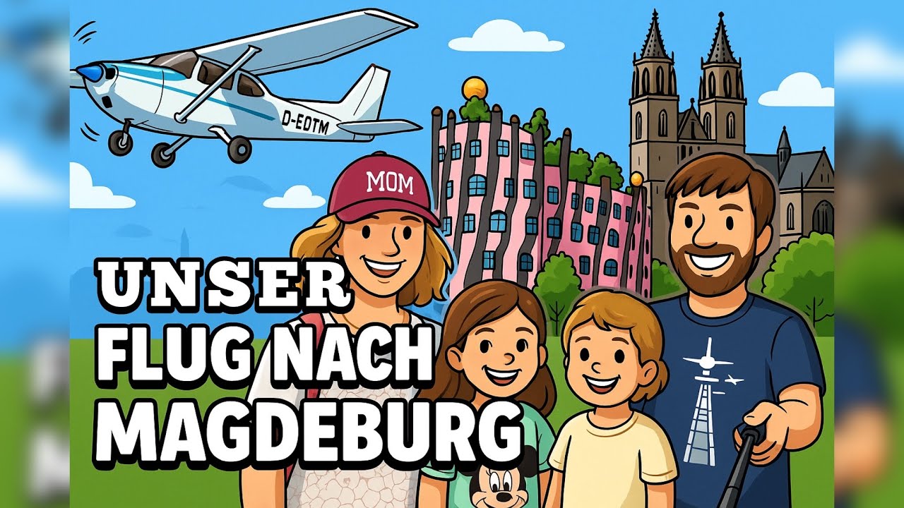 Mit der Cessna nach Magdeburg—Unser zweites Familienflugabenteuer!