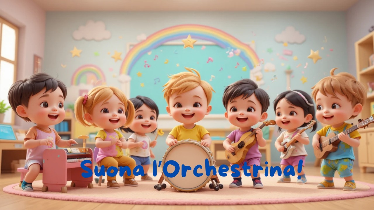 🎵 Suona l’Orchestrina 🎶 Canzone sugli Strumenti Musicali per Bambini (2-5 anni) | Musica Educativa