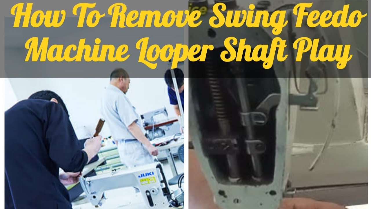 How To Remove Swing Feedo Machine Looper Shaft Play.  Juki feed off the arm swing Machine repair.