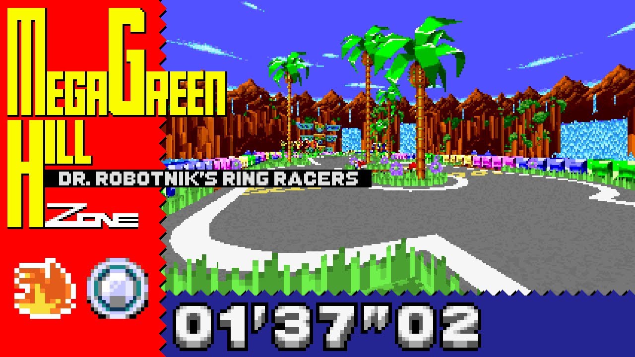 Dr. Robotnik's Ring Racers 2.4 Mega Green Hill zone Plat 01'37