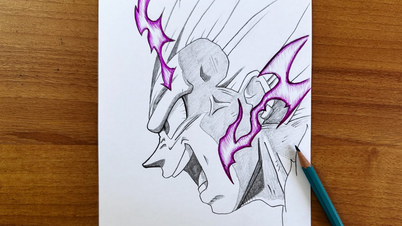 Como Dibujar a Vegeta Ultra Ego (Fácil) Para Principiantes - Paso a Paso | Dragon Ball Super