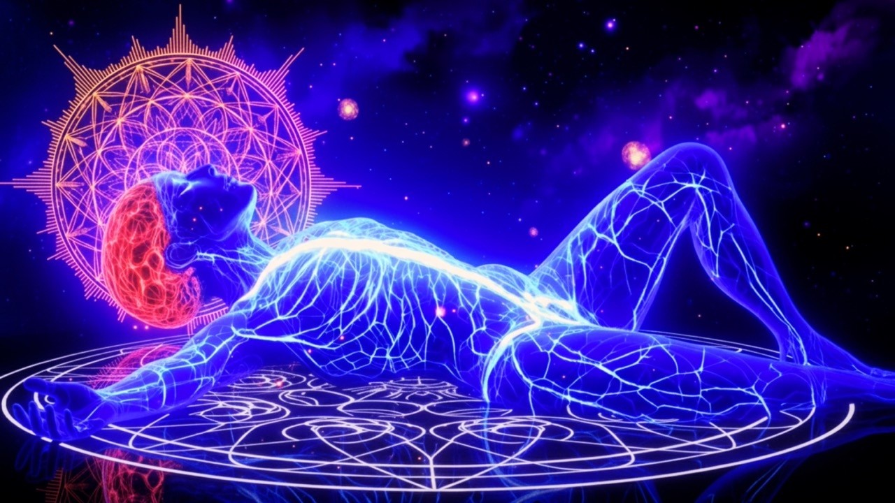 432Hz + 528Hz + 852Hz | The DEEPEST Healing Sleep: Nervous System Restoration & Full Body Recovery