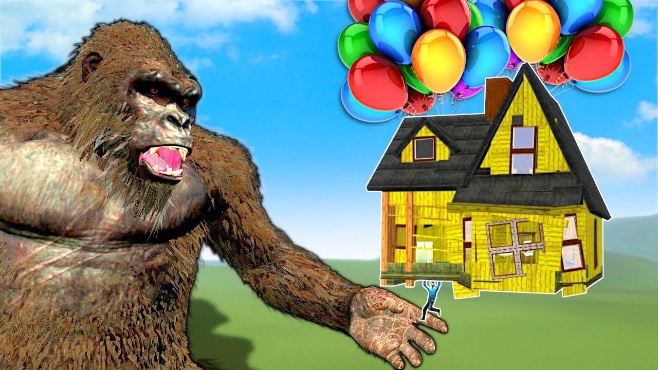 KING KONG DESTROYED MY HOUSE! - Garry's Mod Gameplay