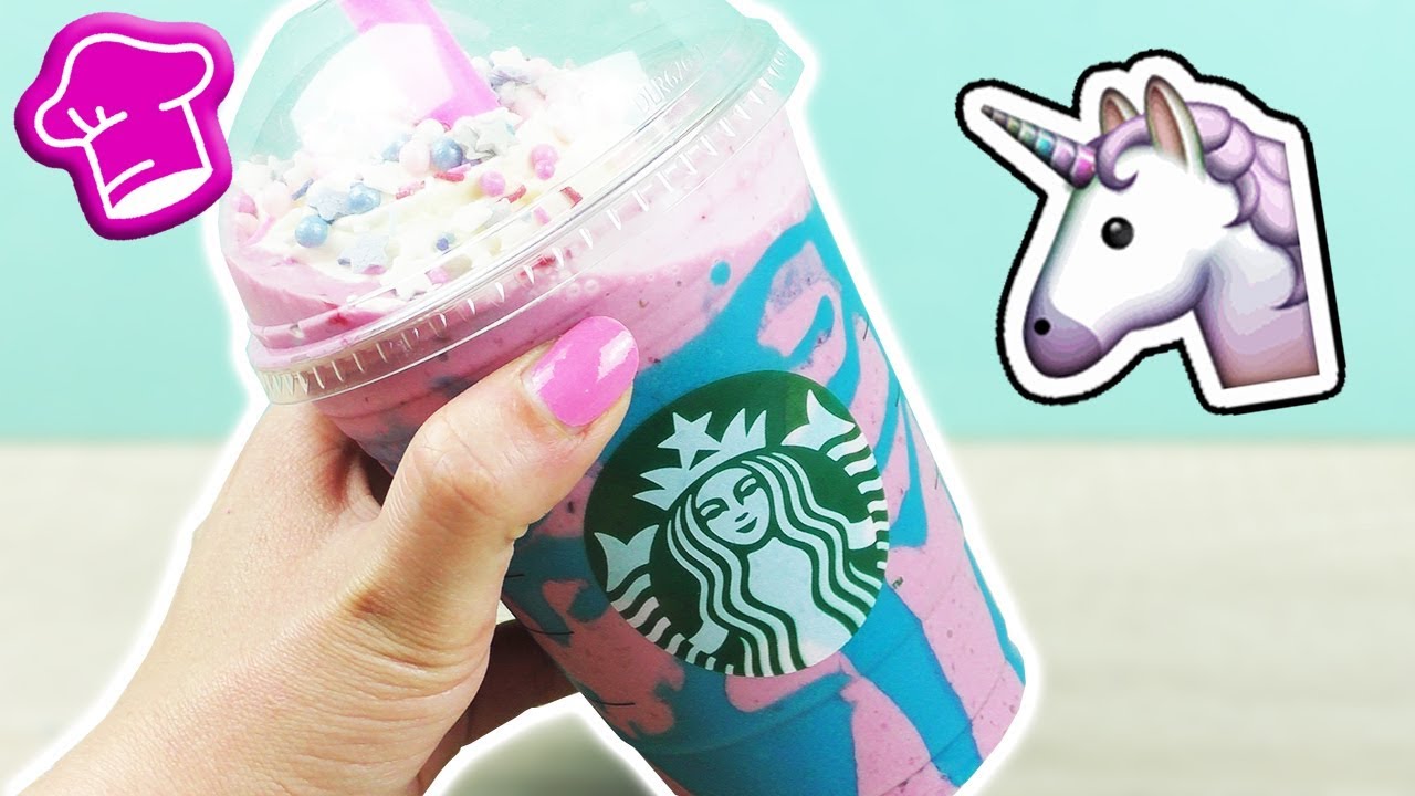DIY Unicorn Shake im STARBUCKS Stil 🦄 Super einfach & total lecker | Erdbeere & Zitrone