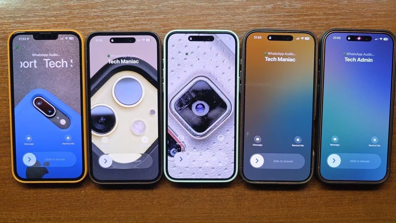 iPhone 13 14 15 16 17 Pro Max WhatsApp Incoming Call & Countdown Timer Alert in Leather Cases.iOS 26