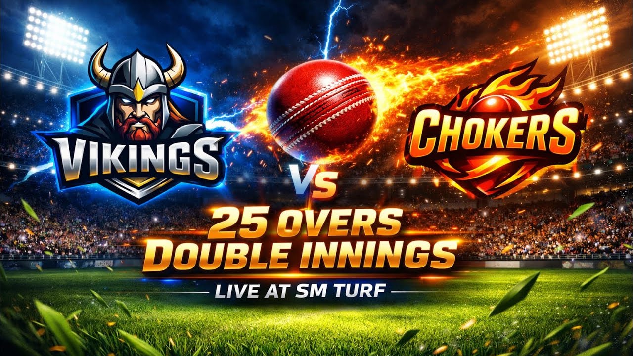TEAM VIKINGS VS TEAM CHOKERS | TEST MATCH | FIRST INNINGS | 25 OVER | LP SERIES | 9-2-2026 
