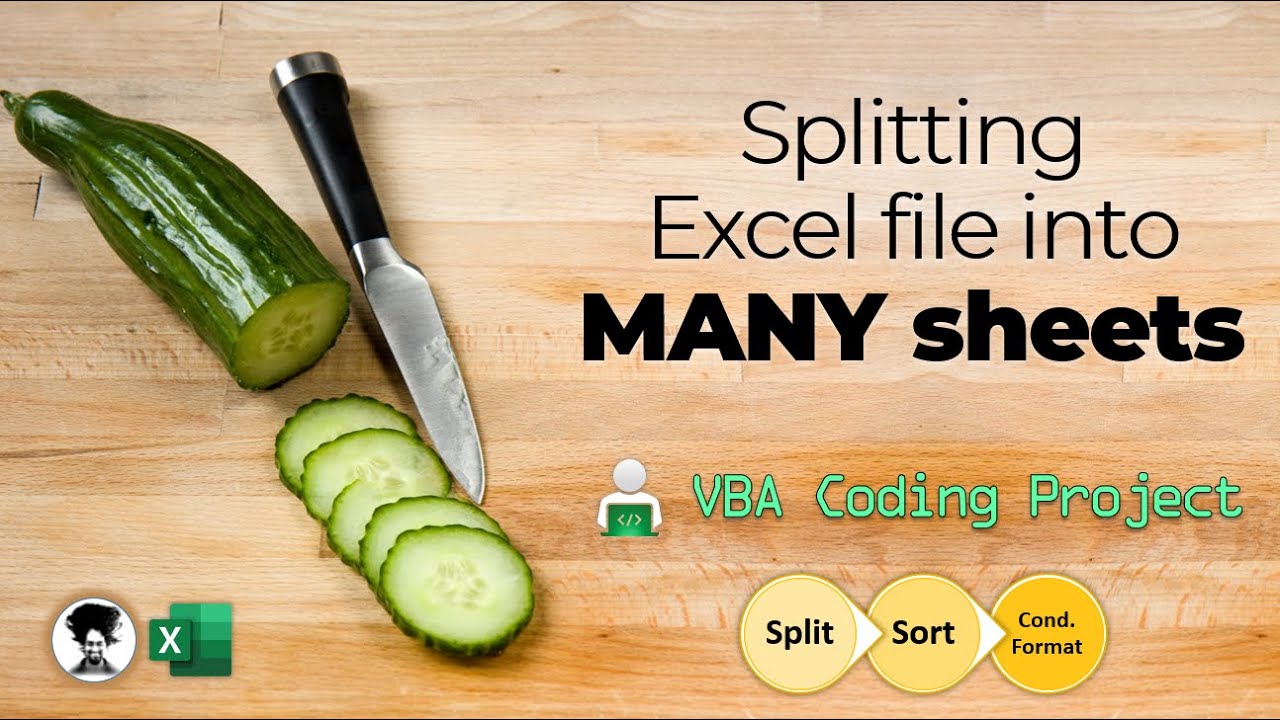 How to split Excel data into many sheets - VBA coding project