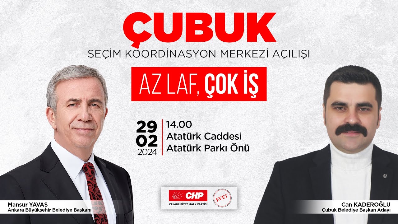 ÇUBUK SEÇİM KOORDİNASYON MERKEZİ AÇILIŞI
