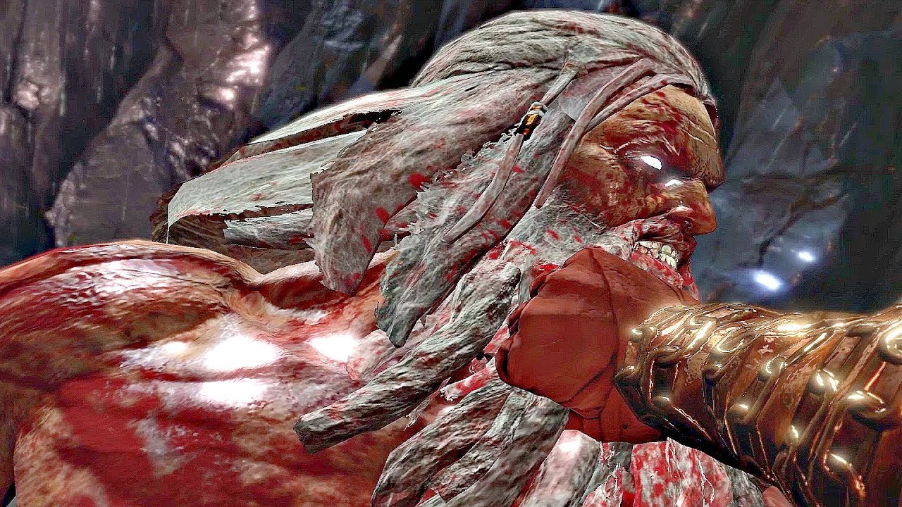 God of War 3 - Kratos Defeats Zeus & Gaia (Zeus Final Boss)