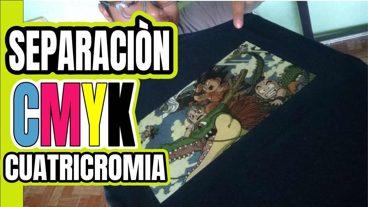 COMO HACER UNA CUATRICROMIA EN SERIGRAFÍA / SEPARACION CMYK / SELECCION DE COLOR PARA FONDO NEGRO