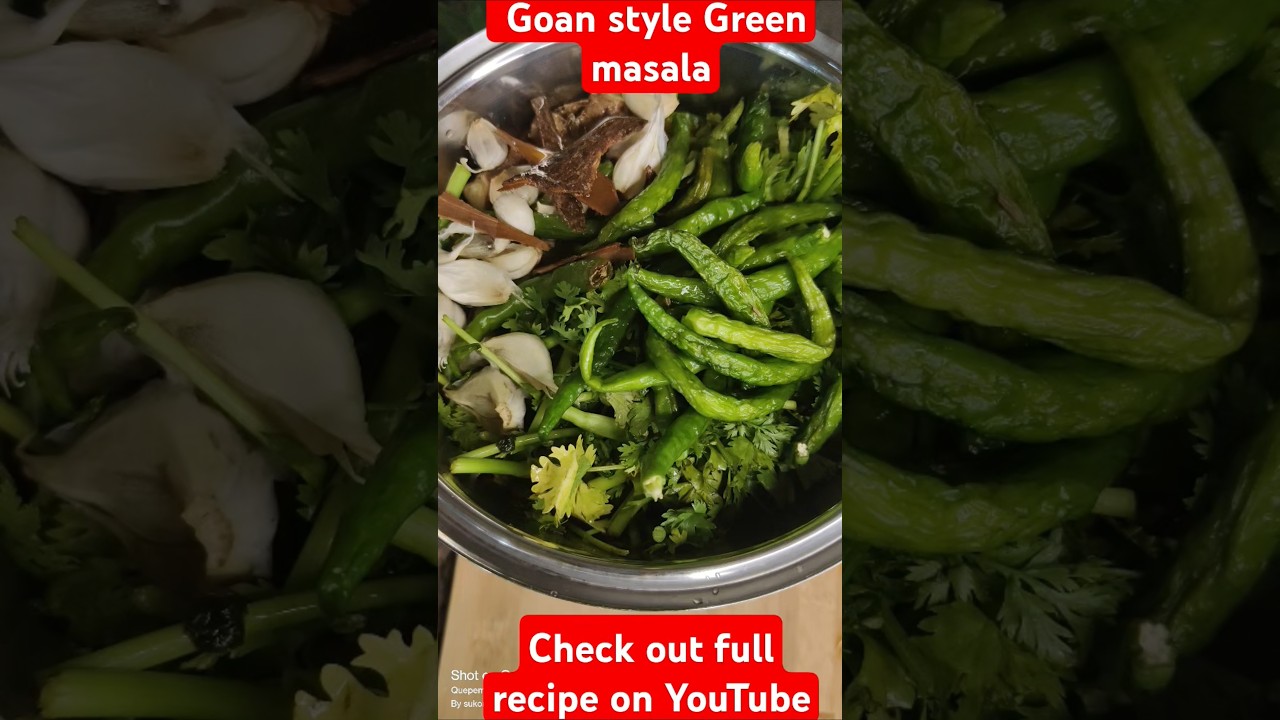 🌿Goan style Green masala#Goan green chicken curry#Goan beef green#goan #indian #recipe #konkani #🌿🏝️