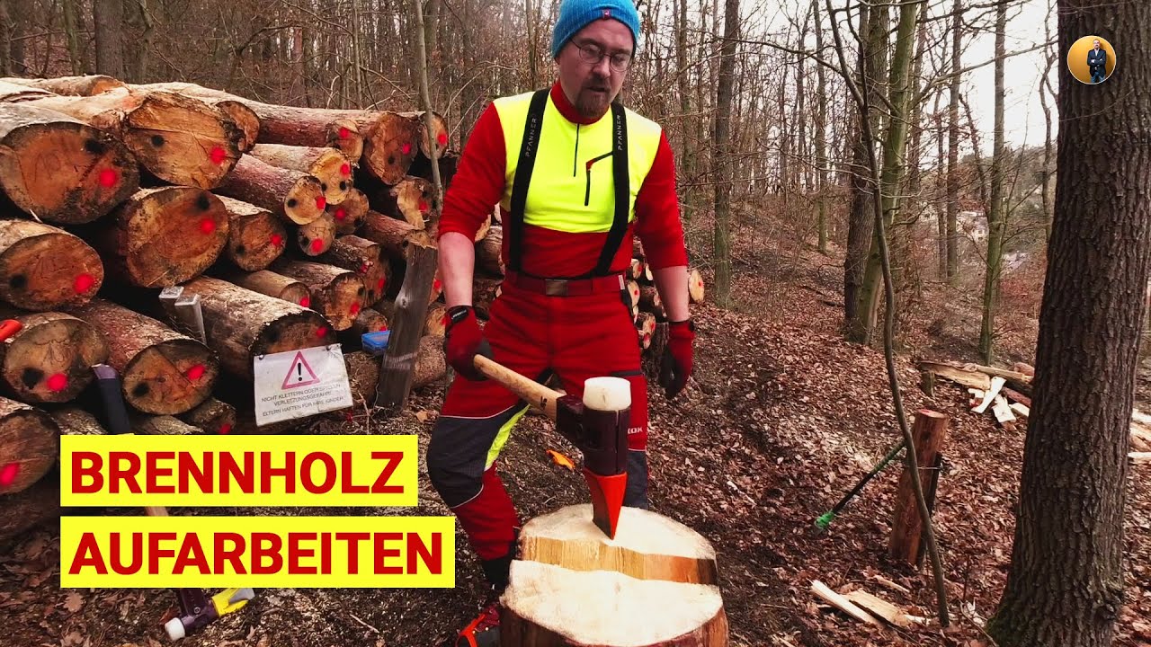 Holter die Polter... Aufarbeiten von Brennholz mit STIHL MS 500i & Halder Simplex Spalthammer