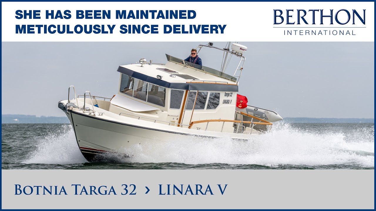 [OFF MARKET] Botnia Targa 32 (LINARA V) Sea Trial - Yacht for Sale - Berthon Int.