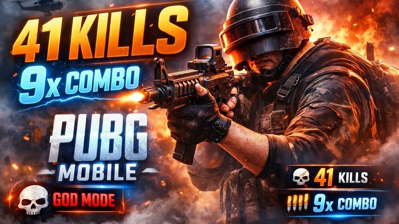 41 KILLS GOD MODE 😈 | 9x Combo Rampage in PUBG Mobile 🔥 Cinematic Pro Gameplay