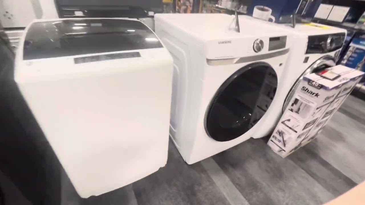 Washing machines at Best Buy.