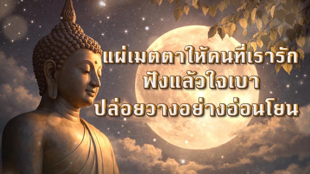 แผ่เมตตาให้คนที่เรารัก ฟังแล้วใจเบา หลับสบาย ปล่อยวางอย่างอ่อนโยน