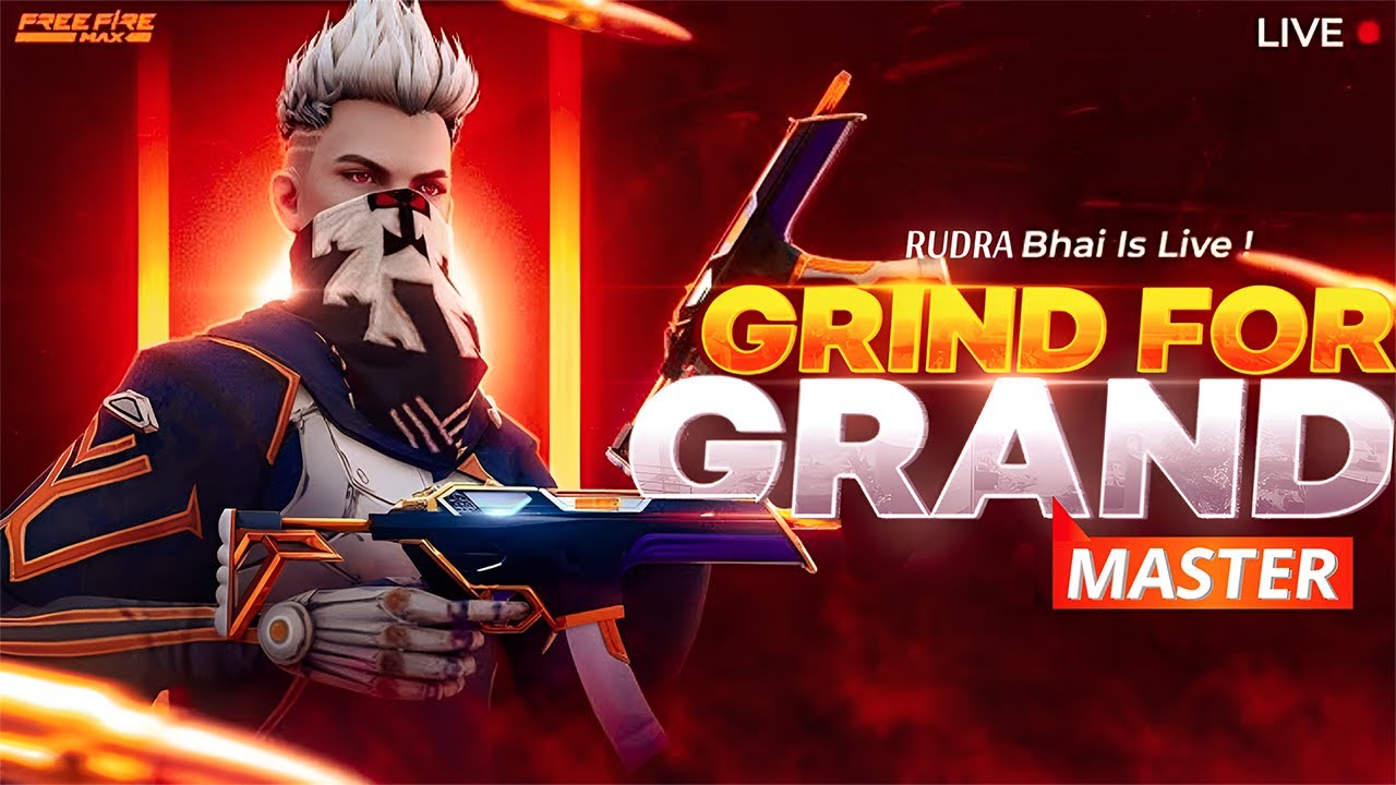 GRANDMASTER RANK PUSH 🔥🔥 RUDRA GAMING IS LIVE NOW 🔥😎