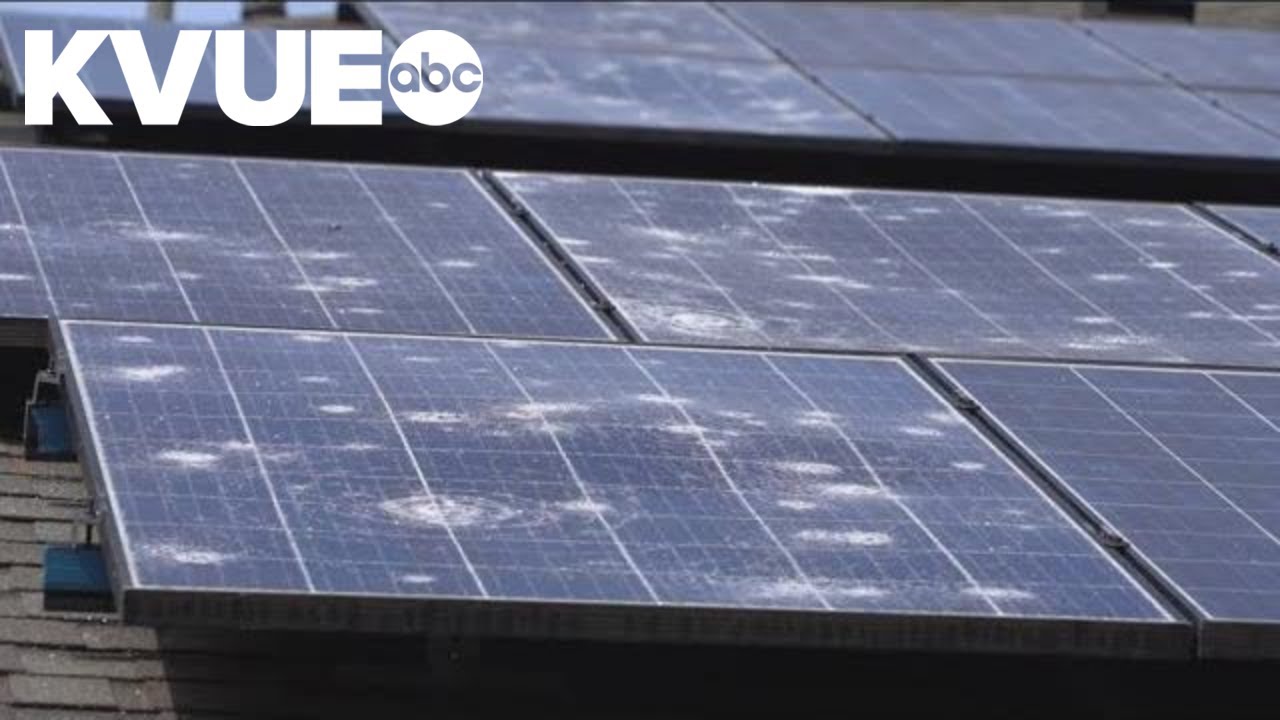 Central Texas solar panels damaged by hailstorm
