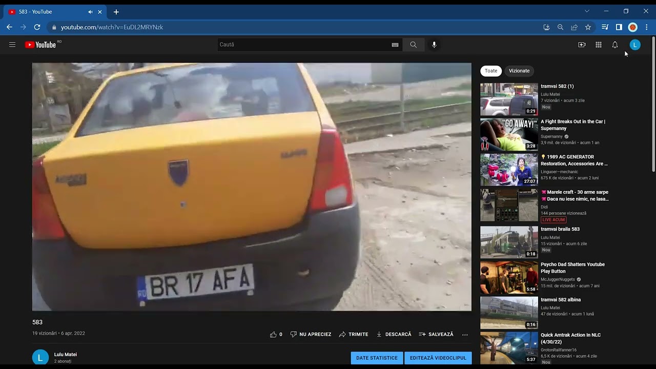 un vatman de la 583 mi-a explicat de video