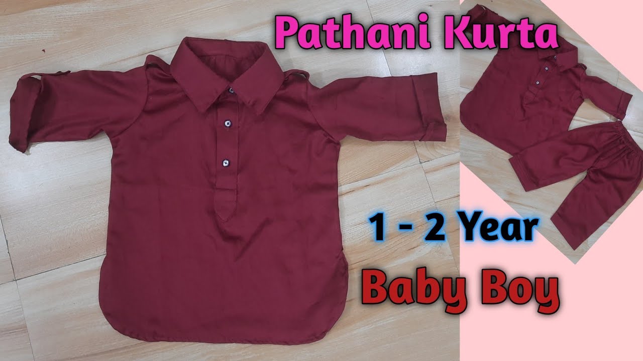 Baby Boy Pathani Kurta Cutting And Stitching | 1 - 2 Year Baby Boy Kurta Cutting | Silai Time