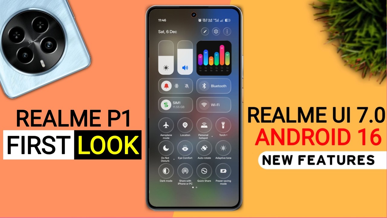 Realme P1 Realme Ui 7.0 Update - 25+ Amazing Features | P1 5G New Update Android 16 #realmep1