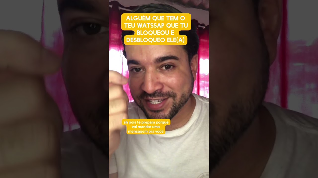 Alguém que tem o teu watssap e tu bloqueou e desbloqueou ele(a)