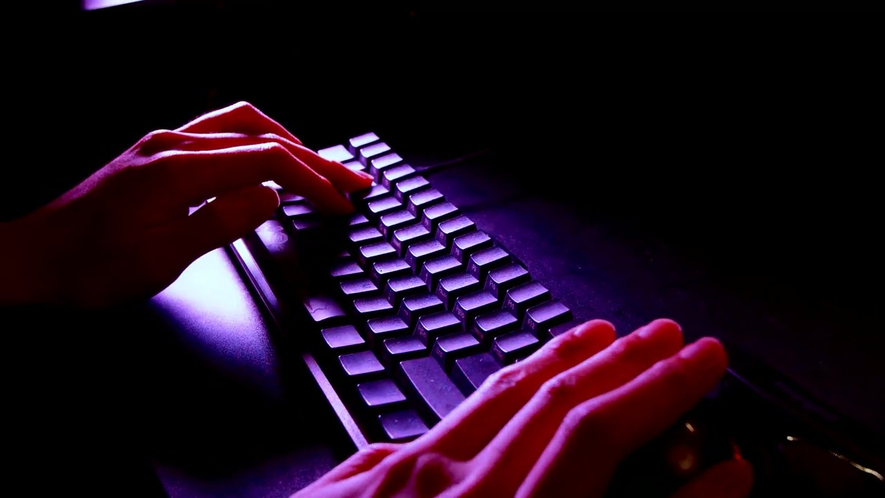 Fingers Move So Fast the Camera Starts Crying Keyboard Makes Lava Sounds ASMR Turns Into Noise Cinem