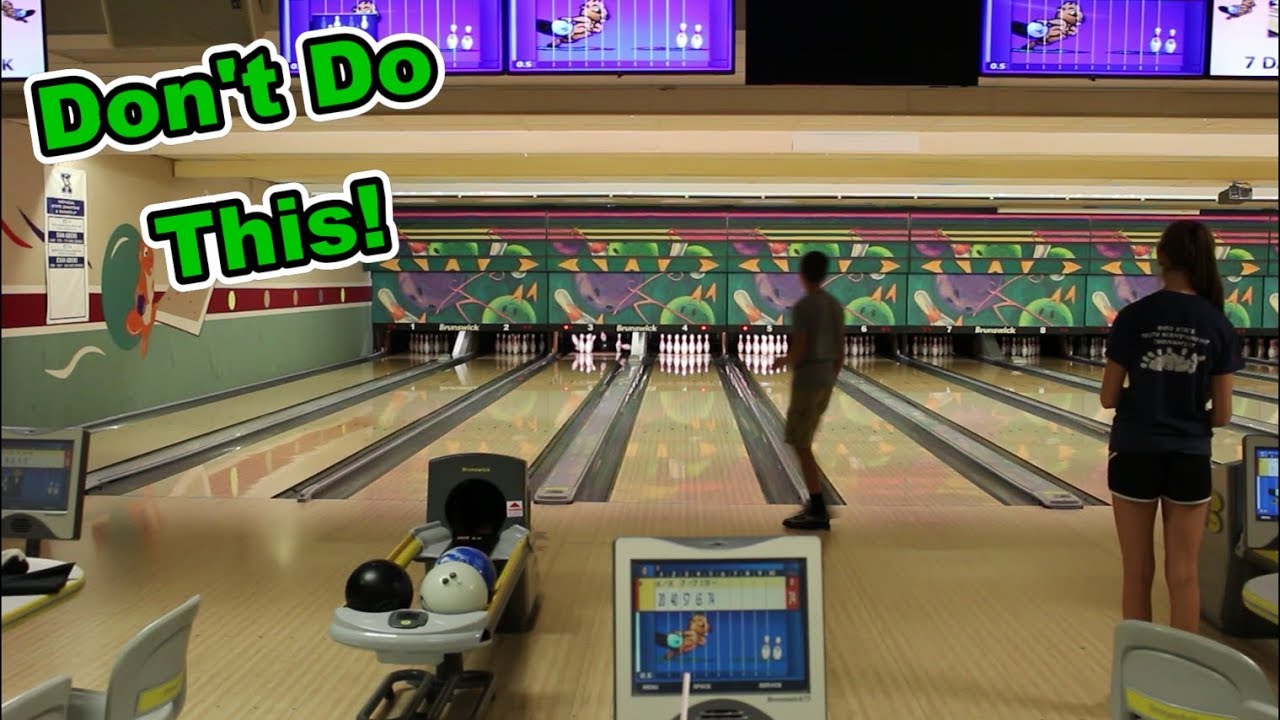 Demonstrating Bowling Lane Etiquette