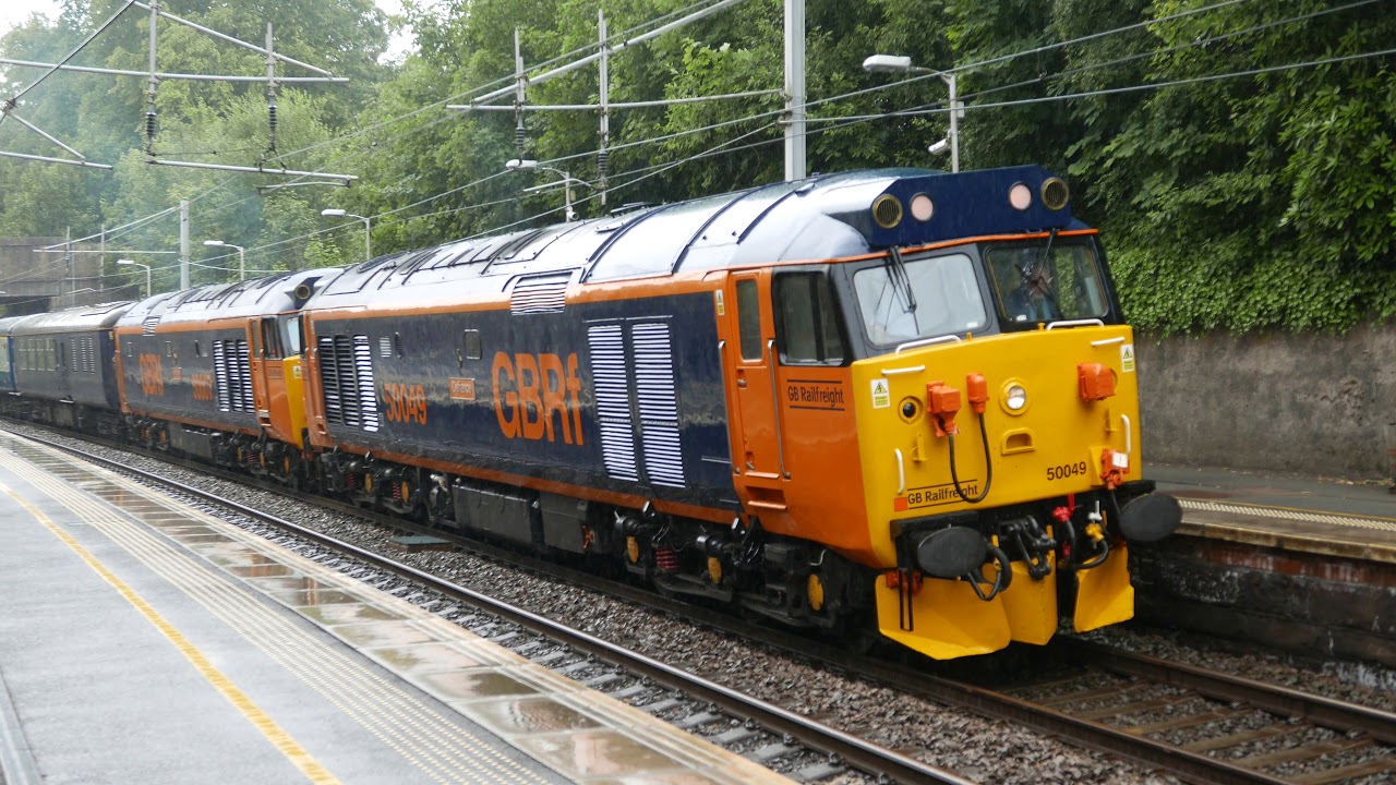 Class 50 Nos. 50049 and 50007 at Cambuslang 5/7/19