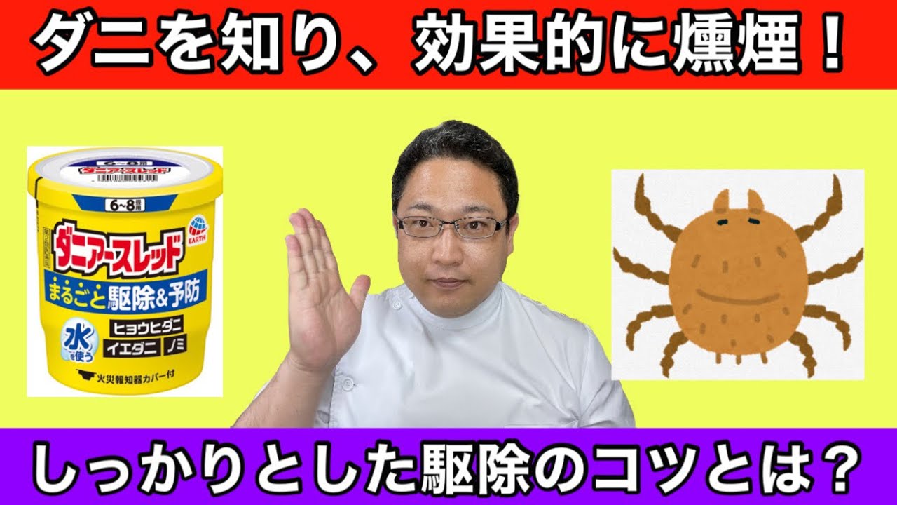 【害虫駆除】ダニを知って燻煙剤を使いましょう！