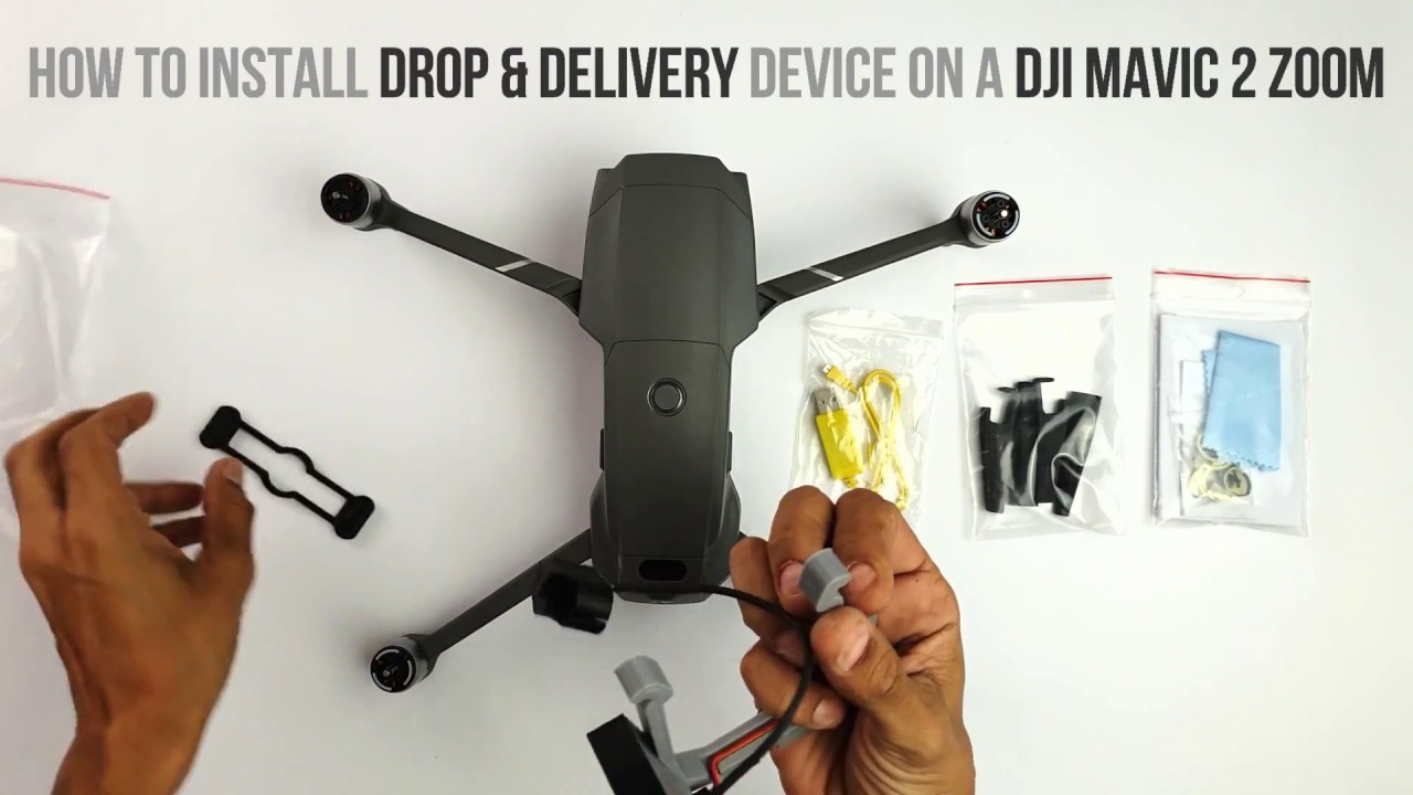 How to install GGteam Drop and Delivery device for DJI Mavic 2 Zoom