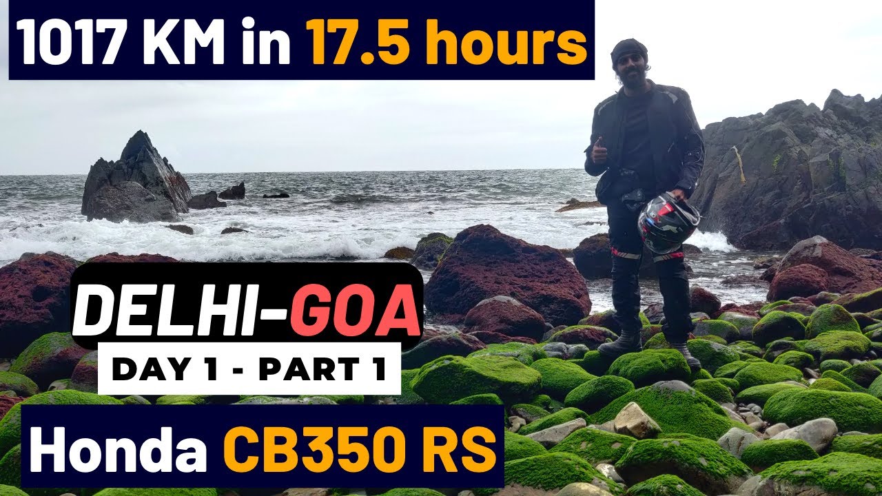 Delhi to Goa Bike Trip on a Honda CB350 RS | Vlog 1 #Solo #Stallion