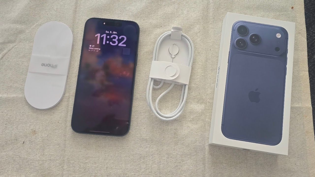 Deep blue iPhone 17 pro max  UNBOXING 