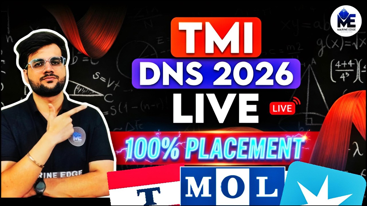 TMI DNS 2026 LIVE 🚨| 100% PLACEMENT REALITY? | Marine Edge