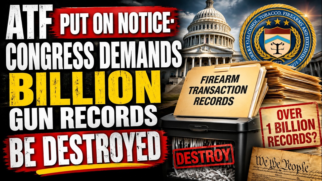 ATF PUT ON NOTICE: Congress Demands BILLION Gun Records Be DESTROYED