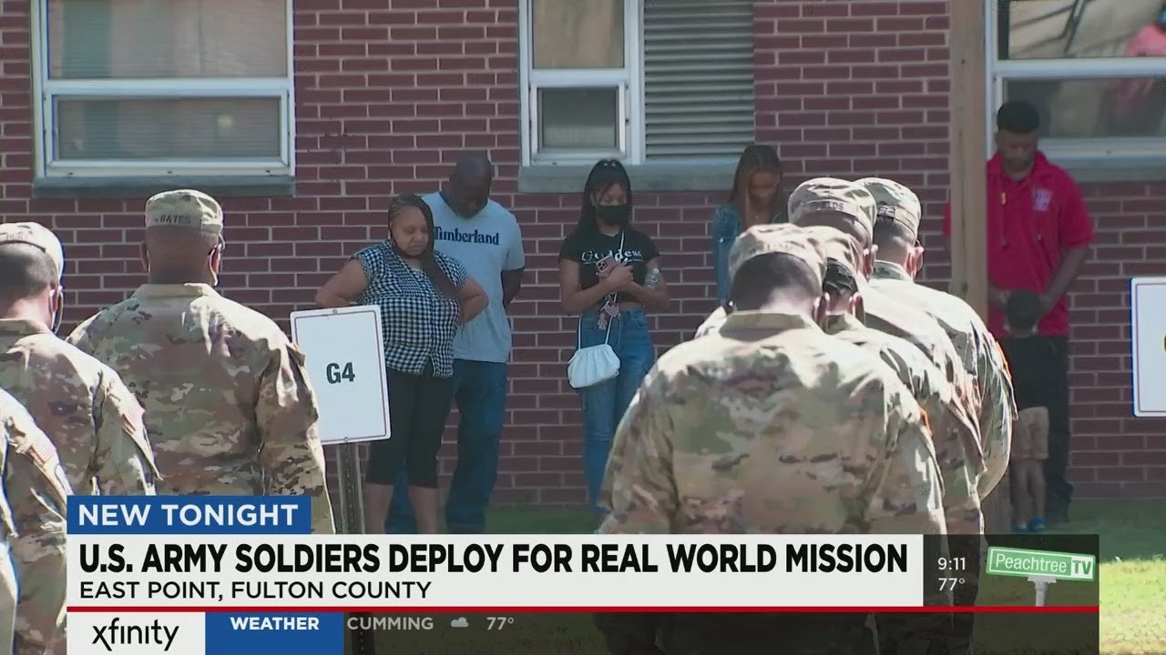 U.S. Army soldiers deploy for real world mission