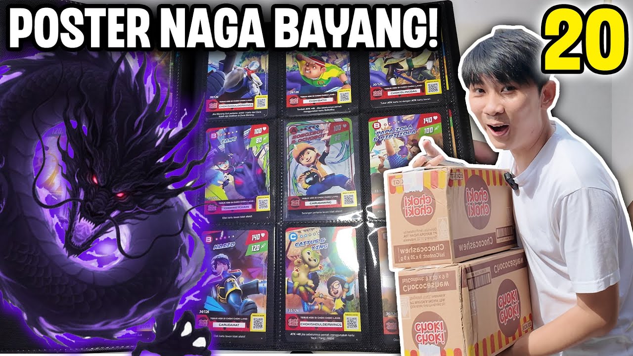 BIKIN POSTER NAGA BAYANG SEASON 2 KARTU CHOKI CHOKI MONSTA GALAXY CARD! PART 20