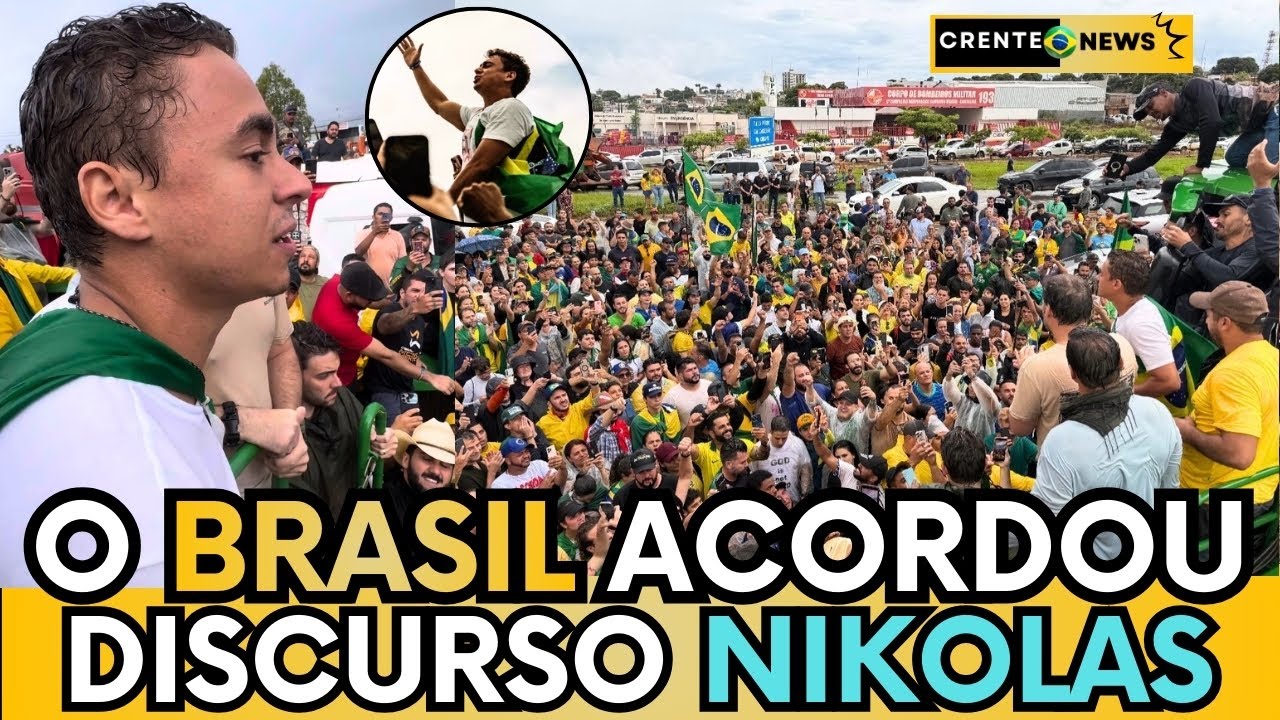 🚨🇧🇷 GIGANTE: NIKOLAS FERREIRA DISCURSA PARA MULTIDÃO E PRAÇA ECOA “O BRASIL ACORDOU” VEJA O MOMENTO